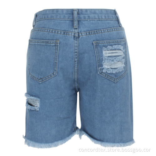 high waisted denim shorts